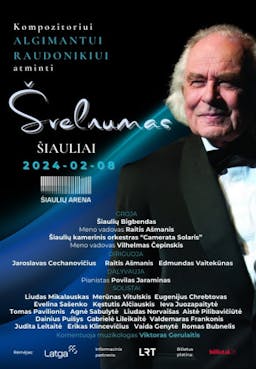 Koncertas kompozitoriui Algimantui Raudonikiui atminti ''Švelnumas'' poster