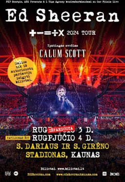 SECONDARY MARKET - Ed Sheeran, +-=÷× 2024 Tour („The Mathematics Tour”) poster