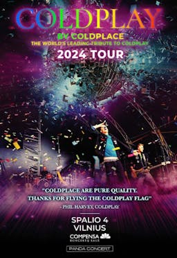 COLDPLAY by Coldplace 2024 Tour poster