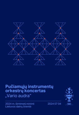 Pučiamųjų instrumentų orkestrų koncertas ''Vario audra'' poster