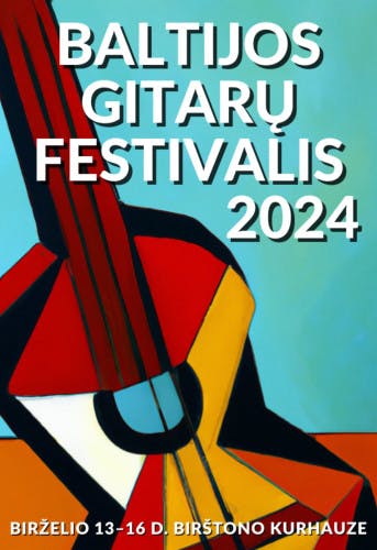 Baltijos gitarų festivalis 24 poster