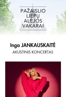 Akustinis Ingos Jankauskaitės koncertas poster
