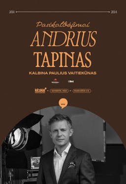 „Kitokie pasikalbėjimai“ su Andriumi Tapinu poster