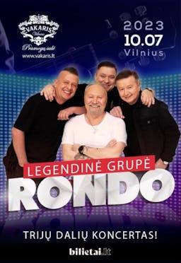Legendinės grupės RONDO trijų dalių koncertas poster